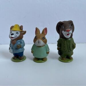 VINTAGE Richard Scarry 1976 playskool lot of 4 figures toys